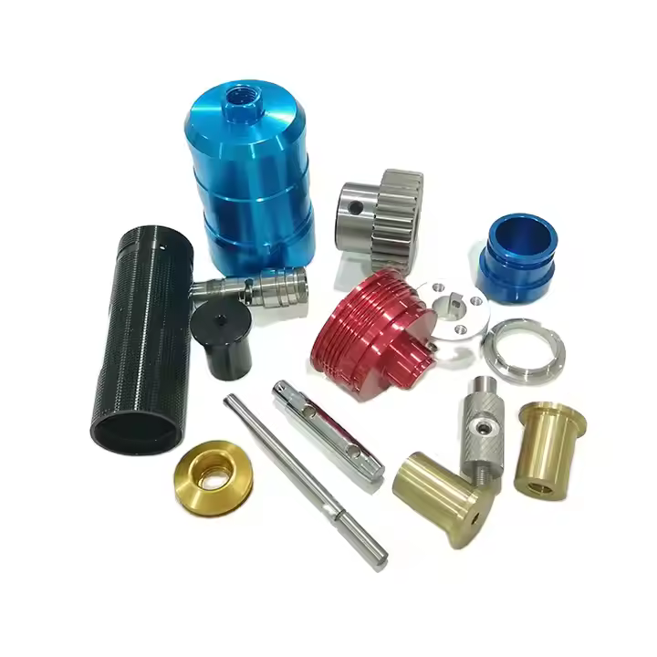 EDM broaching of turned parts with cap threaded nuts